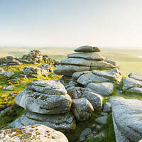 Buy canvas prints of Rough Tor, Bodmin Moor, Cornwall by Justin Foulkes