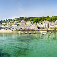 Buy canvas prints of The harbour at Mousehole, Cornwall by Justin Foulkes