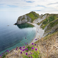 Buy canvas prints of Man O'War Beach, at Durdle Door, Dorset by Justin Foulkes