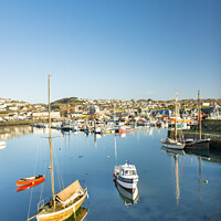 Buy canvas prints of The harbour at Newlyn, Cornwall by Justin Foulkes