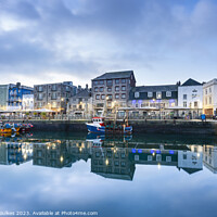 Buy canvas prints of Barbican reflections, Plymouth, Devon by Justin Foulkes