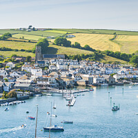 Buy canvas prints of Salcombe from East Portlemouth, South Hams, Devon by Justin Foulkes