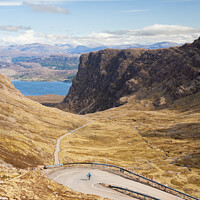 Buy canvas prints of Bealach Na Ba (Pass of the Cattle), Applecross, Scotland by Justin Foulkes