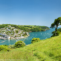 Buy canvas prints of Kingswear and the River Dart, from Dartmouth, Devon by Justin Foulkes