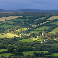 Buy canvas prints of Widecombe-in-the-Moor, Dartmoor by Justin Foulkes