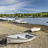 Buy canvas prints of Mylor Creek, near Falmouth, South Cornwall by Justin Foulkes