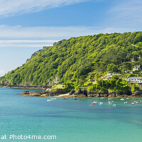 Buy canvas prints of South Sands Beach Panorama, Salcombe by Justin Foulkes