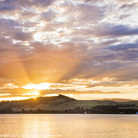 Buy canvas prints of Sunset over Lake Taupo, New Zealand by Justin Foulkes