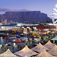 Buy canvas prints of Cape Town waterfront Panorama by Justin Foulkes