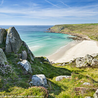 Buy canvas prints of Gwynver Beach, near Land's End, Cornwall  by Justin Foulkes