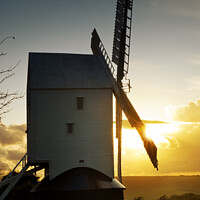 Buy canvas prints of Jill Windmill on the South Downs, West Sussex by Justin Foulkes