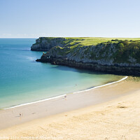 Buy canvas prints of Barafundle Bay, Pembrokeshire, South Wales by Justin Foulkes