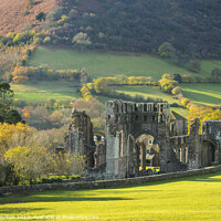 Buy canvas prints of Llanthony Priory, Black Mountains, Monmouthshire,  by Justin Foulkes