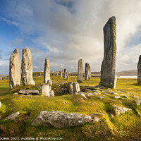 Buy canvas prints of Callanish Standing Stones, Isle of Lewis, Hebrides by Justin Foulkes