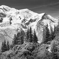 Buy canvas prints of Mont Blanc from above the Chamonix valley, French Alps by Justin Foulkes