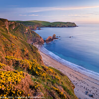 Buy canvas prints of Beacon Beach at Hope Cove, South Devon by Justin Foulkes