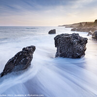 Buy canvas prints of Great Mattiscombe Sands, near Start Point, South H by Justin Foulkes