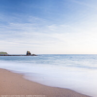 Buy canvas prints of Thurlestone Rock, South Hams, Devon by Justin Foulkes