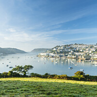 Buy canvas prints of Salcombe, from Snapes Point, South Hams, Devon by Justin Foulkes