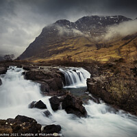 Buy canvas prints of The River Coe, Glencoe, Scotland by Justin Foulkes