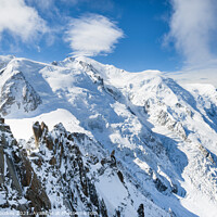 Buy canvas prints of Mont Blanc from Aiguille Du Midi by Justin Foulkes
