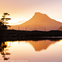 Buy canvas prints of Stac Pollaidh sunset by Justin Foulkes
