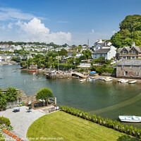 Buy canvas prints of Noss Mayo, with Newton Ferrers beyond, South Hams, by Justin Foulkes