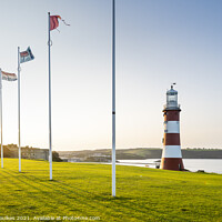 Buy canvas prints of Smeaton's Tower, Plymouth Hoe by Justin Foulkes