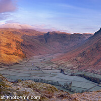 Buy canvas prints of The Langdale Valley, Lake District, UK by Justin Foulkes
