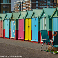 Buy canvas prints of Hove Beach Huts by mark Smith