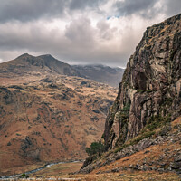 Buy canvas prints of Hardknott towards Scafell Pike, Lake District by mark Smith