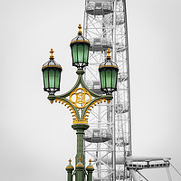 Buy canvas prints of Grey Day Westminster Bridge by mark Smith