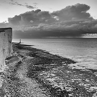 Buy canvas prints of Rain Clouds Over The Channel by mark Smith