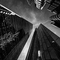 Buy canvas prints of Looking Up - City of London by mark Smith