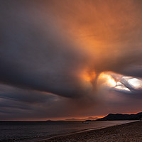 Buy canvas prints of Fire In The Sky by mark Smith