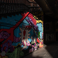 Buy canvas prints of Street Art in Light and Shadow by mark Smith