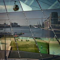Buy canvas prints of dockland reflections by mark Smith