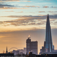 Buy canvas prints of South Bank London Skyline by mark Smith