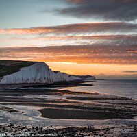Buy canvas prints of Seven Sisters Sunrise  by mark Smith