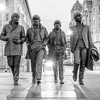 Buy canvas prints of The Beatles Statue by Kevin Wadkin