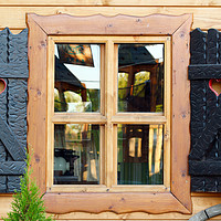 Buy canvas prints of old wooden house window vintage by goce risteski