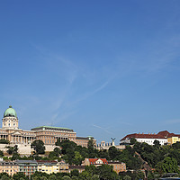 Buy canvas prints of Buda castle on hill Budapest cityscape by goce risteski