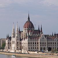 Buy canvas prints of Hungarian Parliament building on Danube river Buda by goce risteski