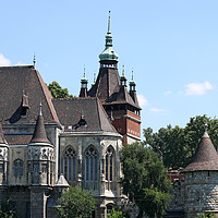 Buy canvas prints of castle vajdahunyad landmark Budapest Hungary by goce risteski