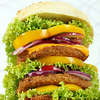 Buy canvas prints of big hamburger closeup fast food by goce risteski