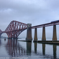 Buy canvas prints of A misty morning on the Forth  by David Tomlinson