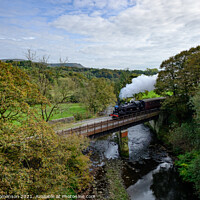 Buy canvas prints of 41312 crosses the river Irwell  by David Tomlinson
