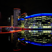 Buy canvas prints of  Media City -  Salford Quays Manchester  by David Tomlinson