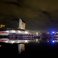 Buy canvas prints of Imperial War Museum North -Reflections  by David Tomlinson