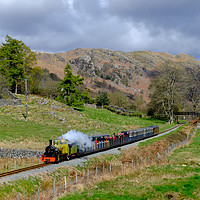 Buy canvas prints of Steam in the Hills  by David Tomlinson
